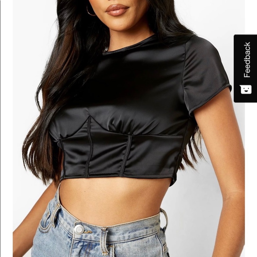 NWT!!! Black cropped top